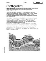 Science, Technology and Society: Earthquakes
