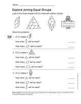 Explore Joining Equal Groups (Gr. 2)