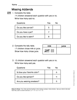 Missing Addends (Gr. 2)