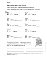 Estimate Two-Digit Sums (Gr. 2)