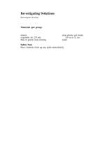 Investigate Activity: Investigating Solutions