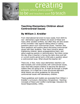 Teaching Elementary Children About Controversial Issues