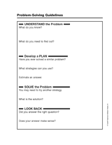Problem-Solving Guidelines