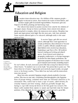 Ancient Times: Education and Religion Activity Packet