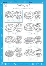 Dividing by 2 (Grade 3)